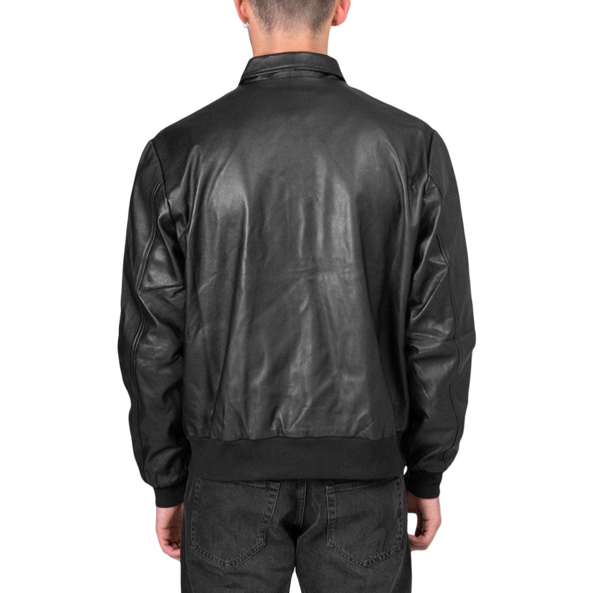 Very Famous Leather Jacket (Schwarz) - Allike Store