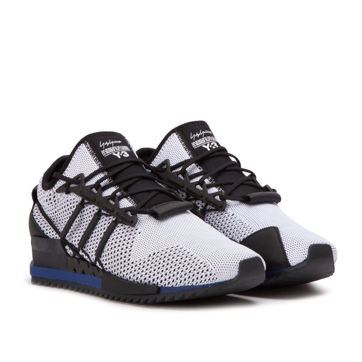 Y-3 Harigane (Weiß / Schwarz / Blau) - Allike Store