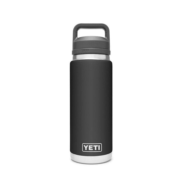 Yeti Rambler 26oz (769ml) Flasche mit Chug Cap (Schwarz) - Allike Store