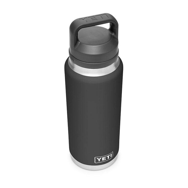 Yeti Rambler 36oz (1065ml) Flasche mit Chug Cap (Schwarz) - Allike Store
