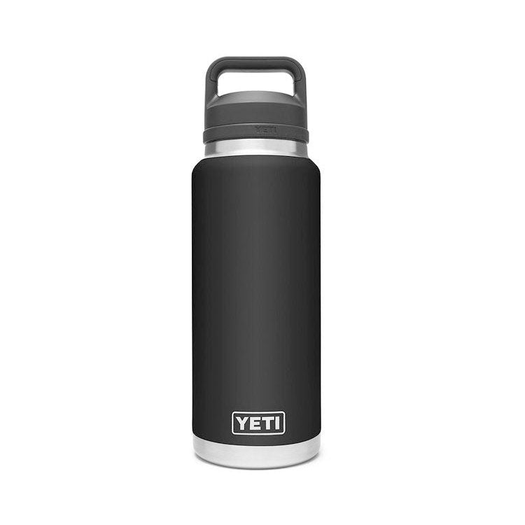 Yeti Rambler 36oz (1065ml) Flasche mit Chug Cap (Schwarz) - Allike Store