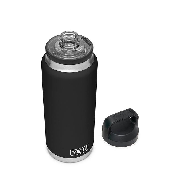 Yeti Rambler 36oz (1065ml) Flasche mit Chug Cap (Schwarz) - Allike Store
