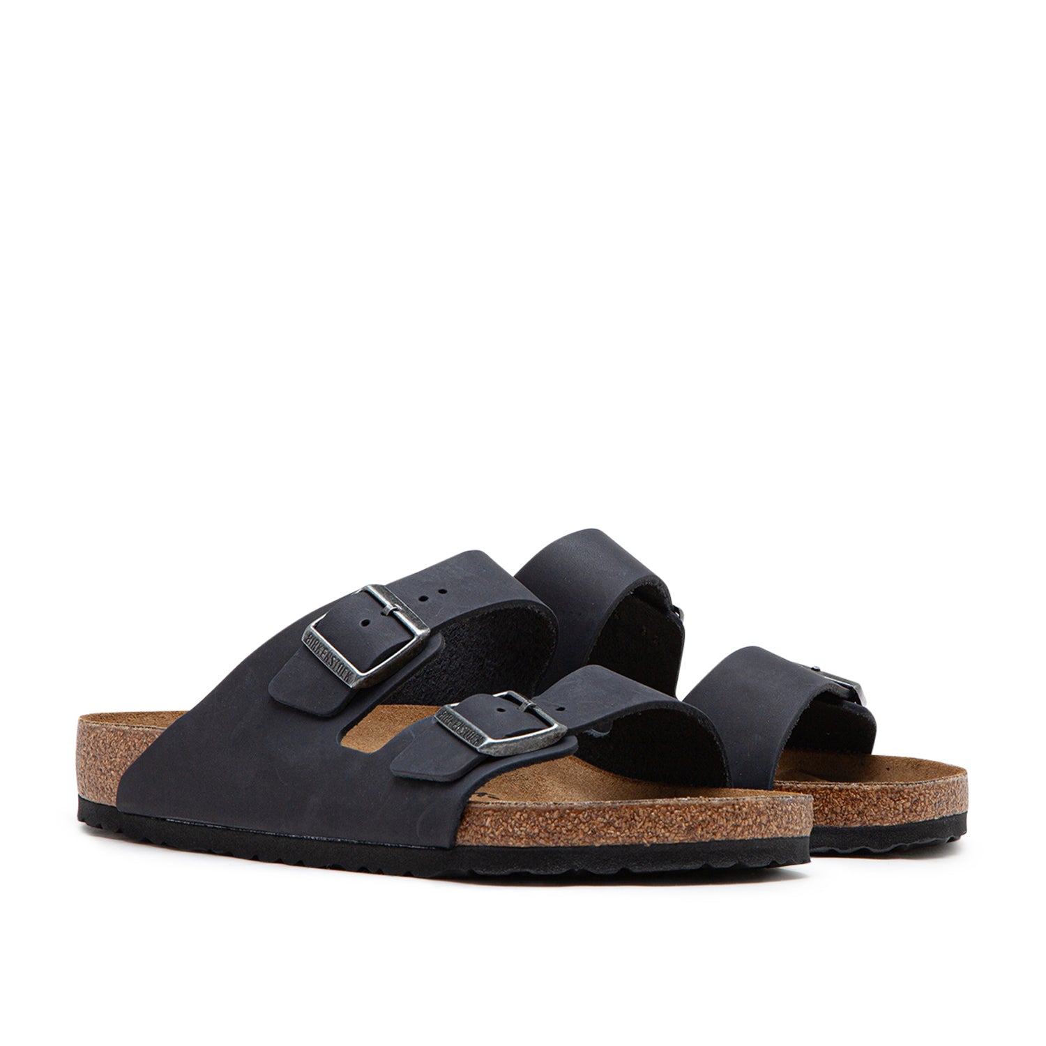 Black leather birkenstocks online