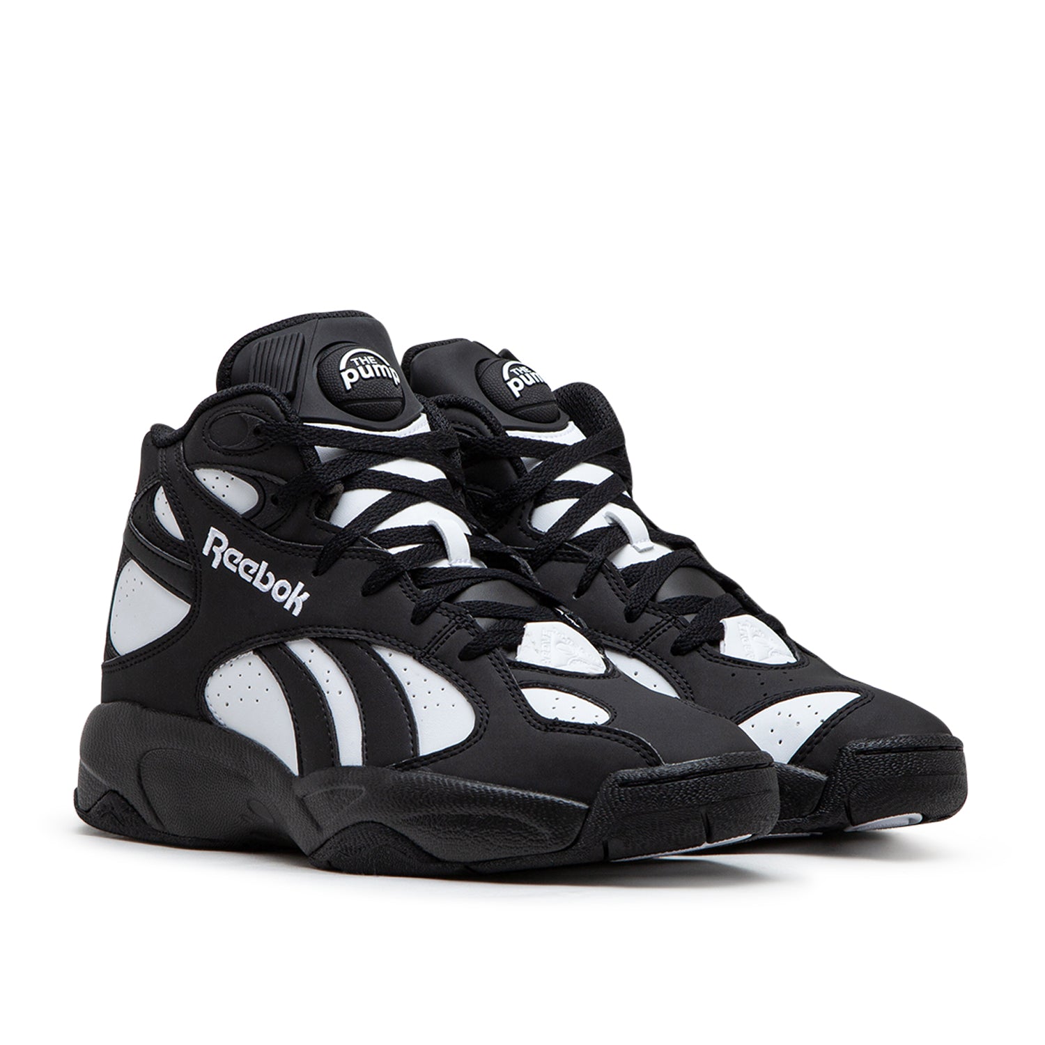 Reebok pump black white on sale