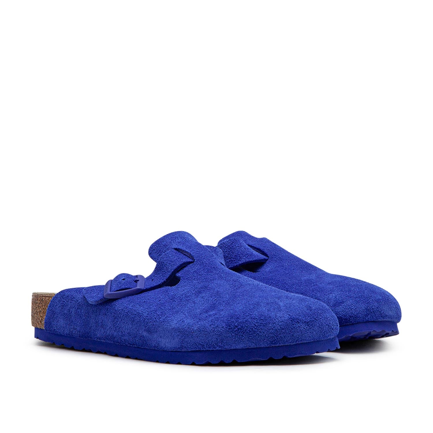 Birkenstock Boston Suede Leather Brights (Blau)  - Allike Store