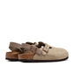 Birkenstock Tokio Suede Leather (Beige)  - Allike Store