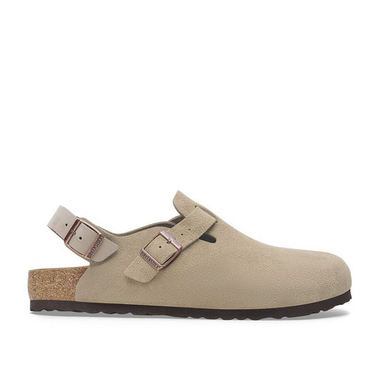 Birkenstock Tokio Suede Leather (Beige)  - Allike Store