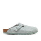 Birkenstock Boston Suede Leather (Türkis) - Allike Store