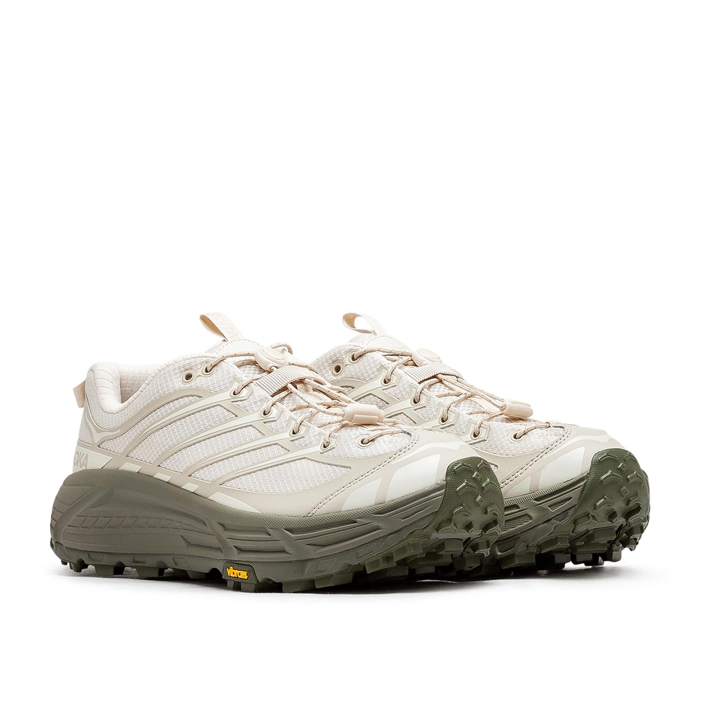 HOKA Mafate Three2 (Beige / Green)