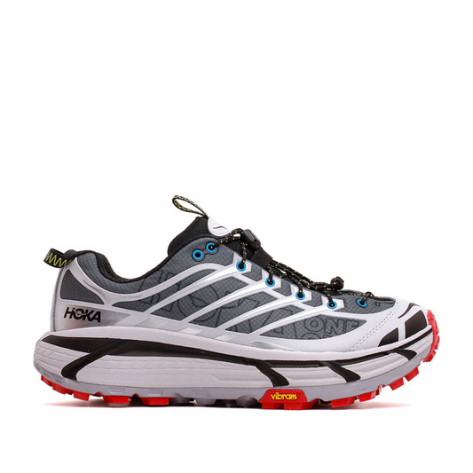 HOKA Mafate Three2 Wordmark (Grau / Rot) - Allike Store