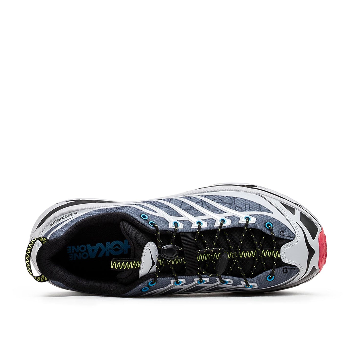 HOKA Mafate Three2 Wordmark (Grau / Rot) - Allike Store