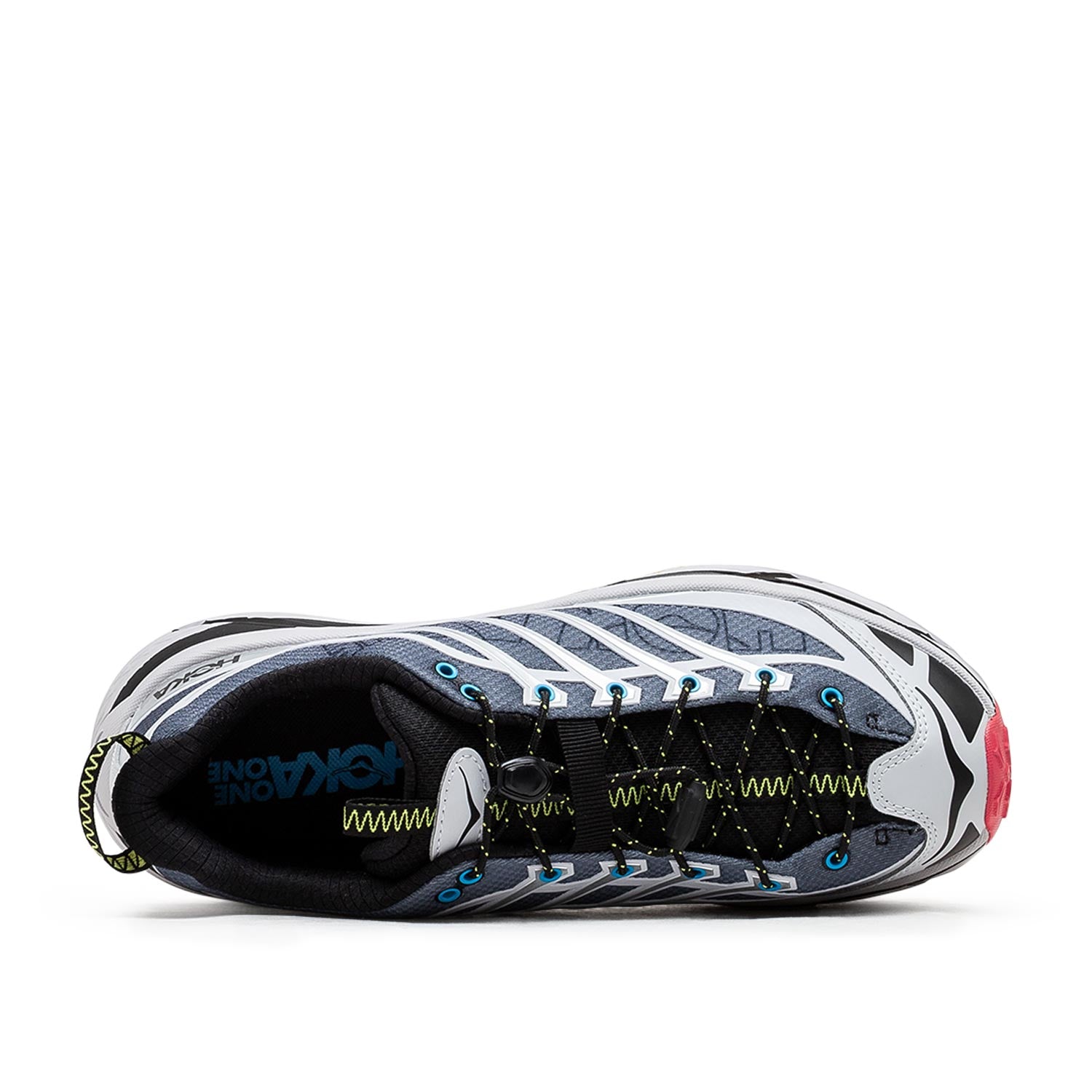 HOKA Mafate Three2 Wordmark (Grau / Rot) - Allike Store