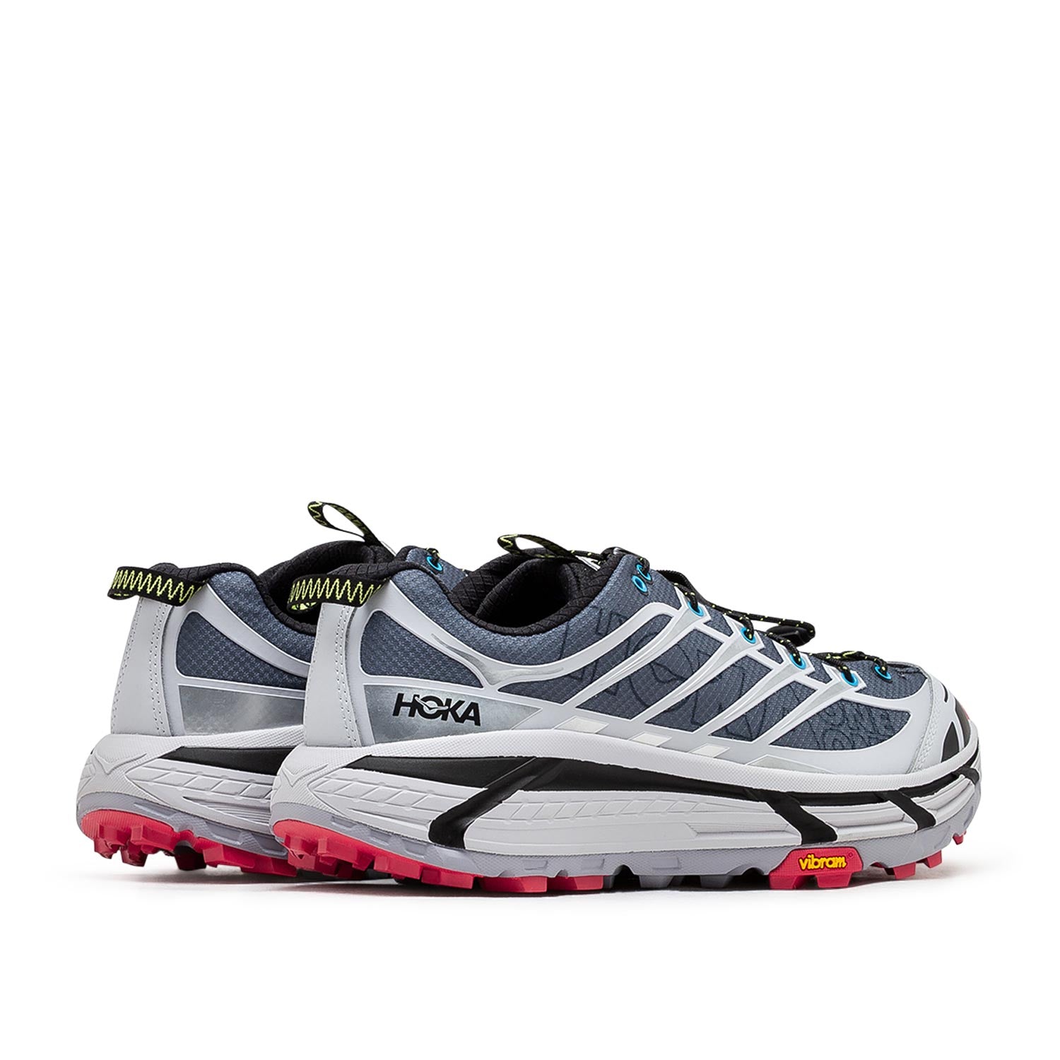 HOKA Mafate Three2 Wordmark (Grau / Rot) - Allike Store