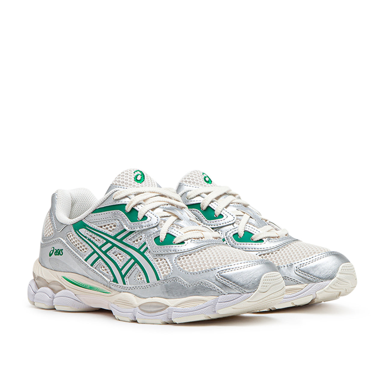 Asics Gel NYC Cream Kale Silber Grun 1201A971 200 Allike Store