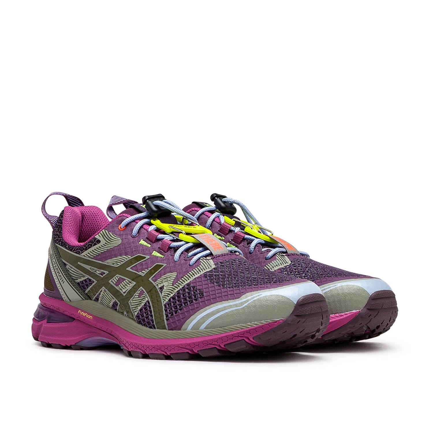 Asics purple and green best sale