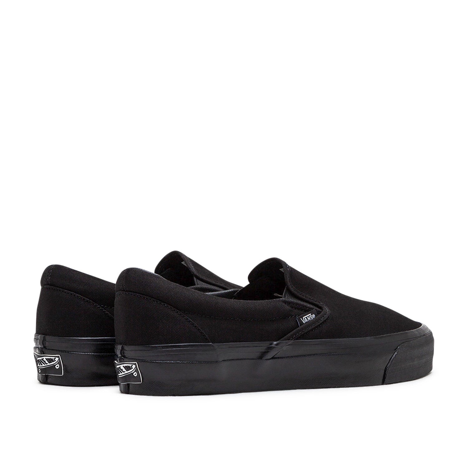 Black laceless vans deals