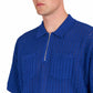 Obey Grant Quater Zip Sweater (Blau) - Allike Store