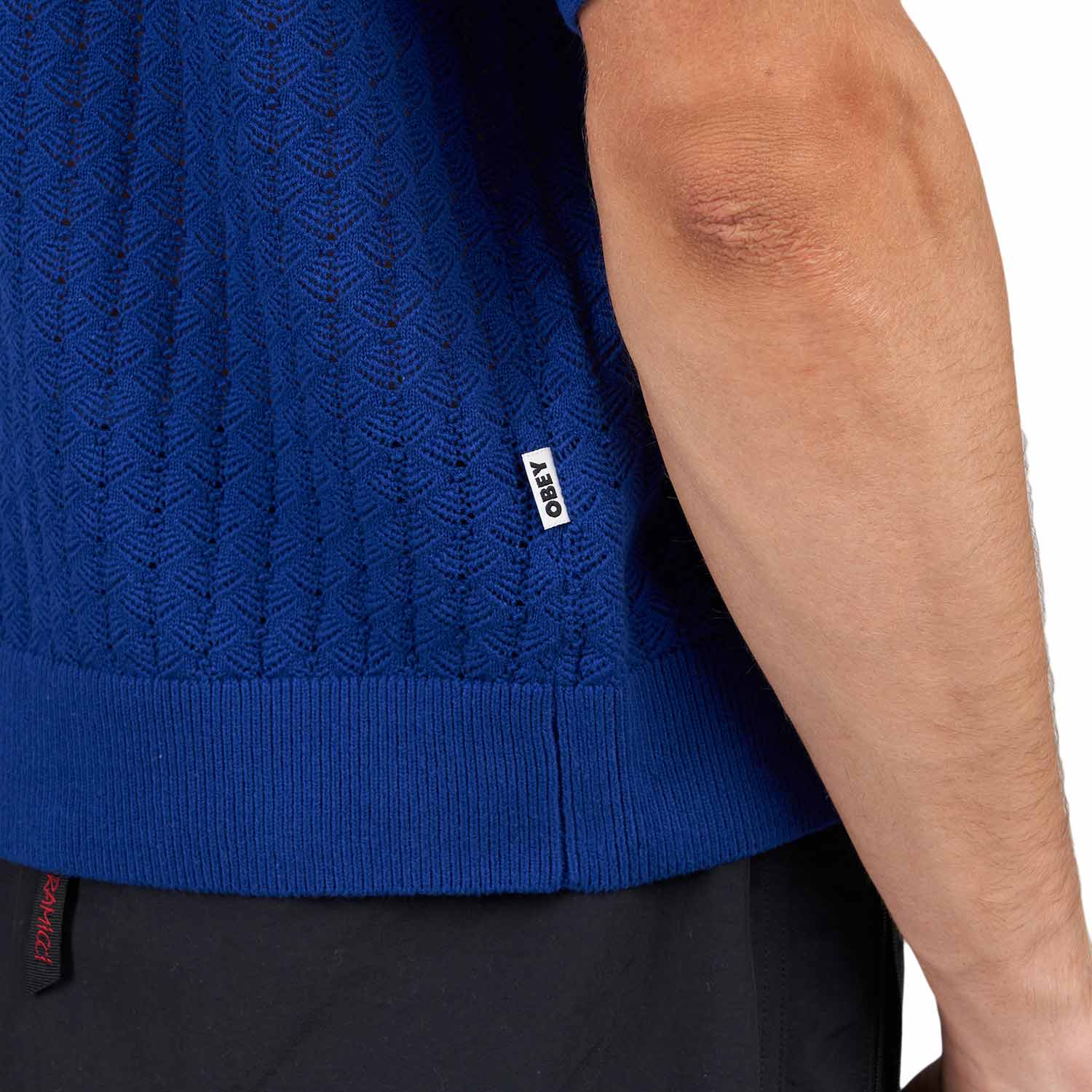 Obey Grant Quater Zip Sweater (Blau) - Allike Store