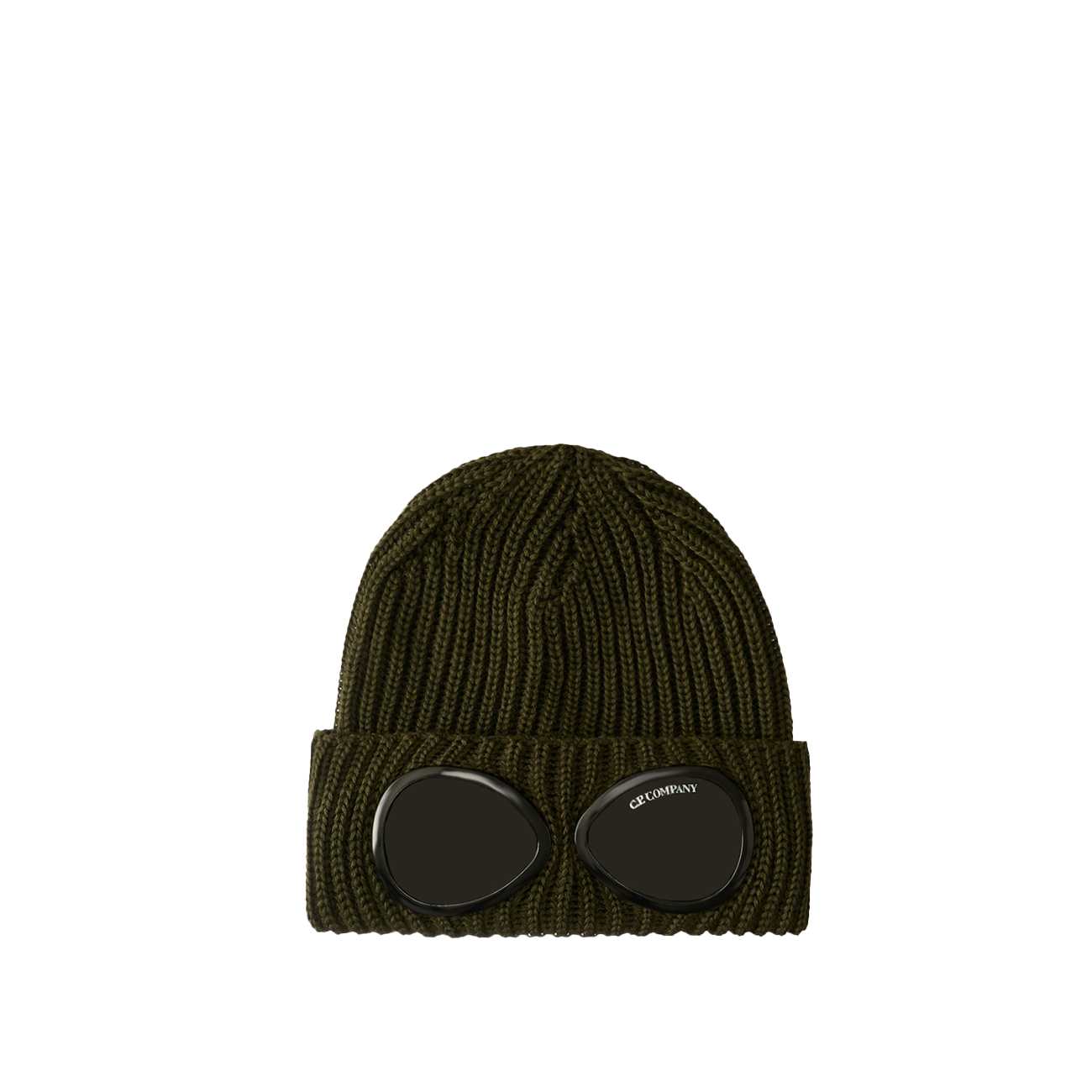 C.P. Company Extra Fine Merino Wool Goggle Beanie (Grün)  - Allike Store