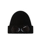 C.P. Company Extra Fine Merino Wool Goggle Beanie (Schwarz)  - Allike Store