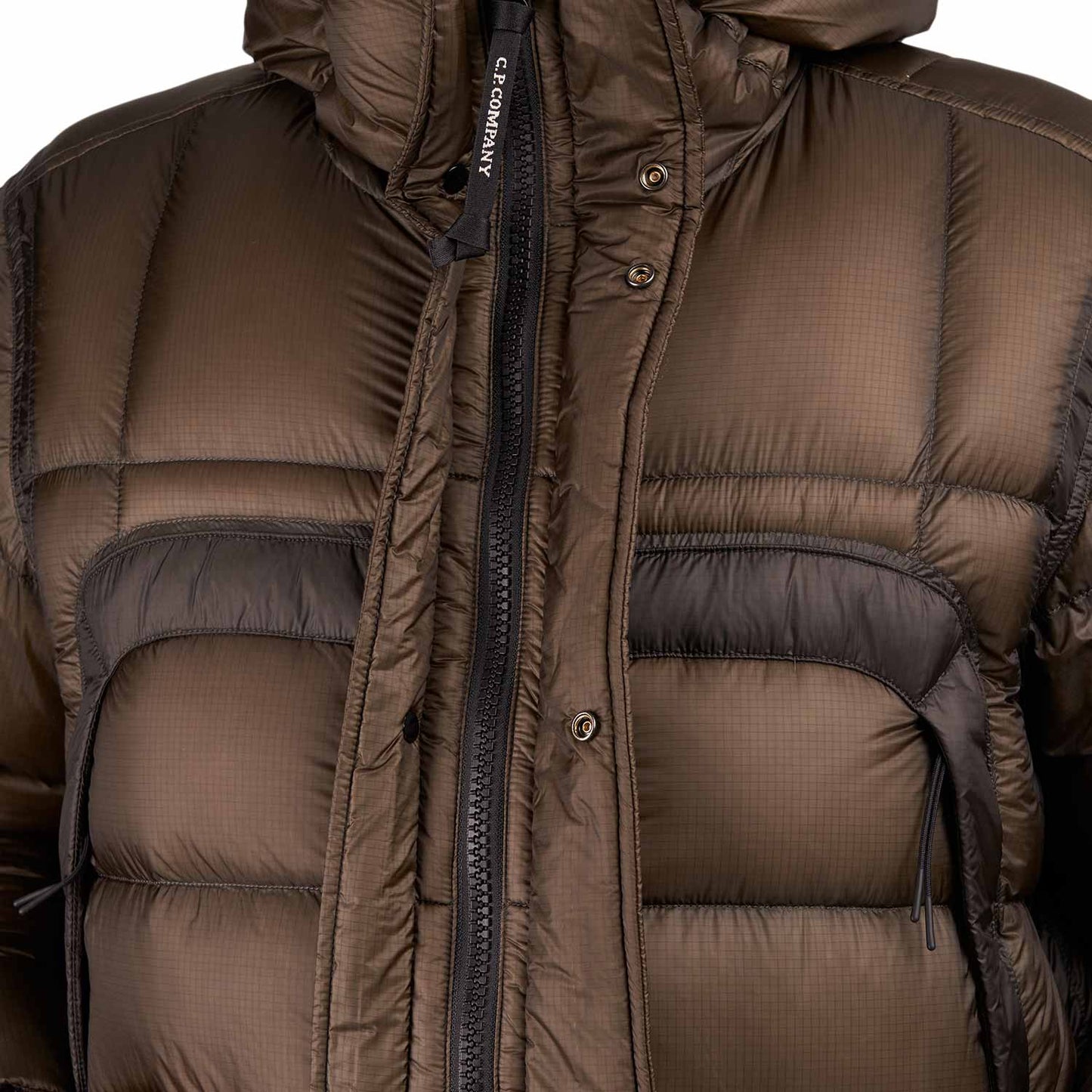 C.P. Company D.D. Shell Hooded Long Down Jacket (Oliv)  - Allike Store