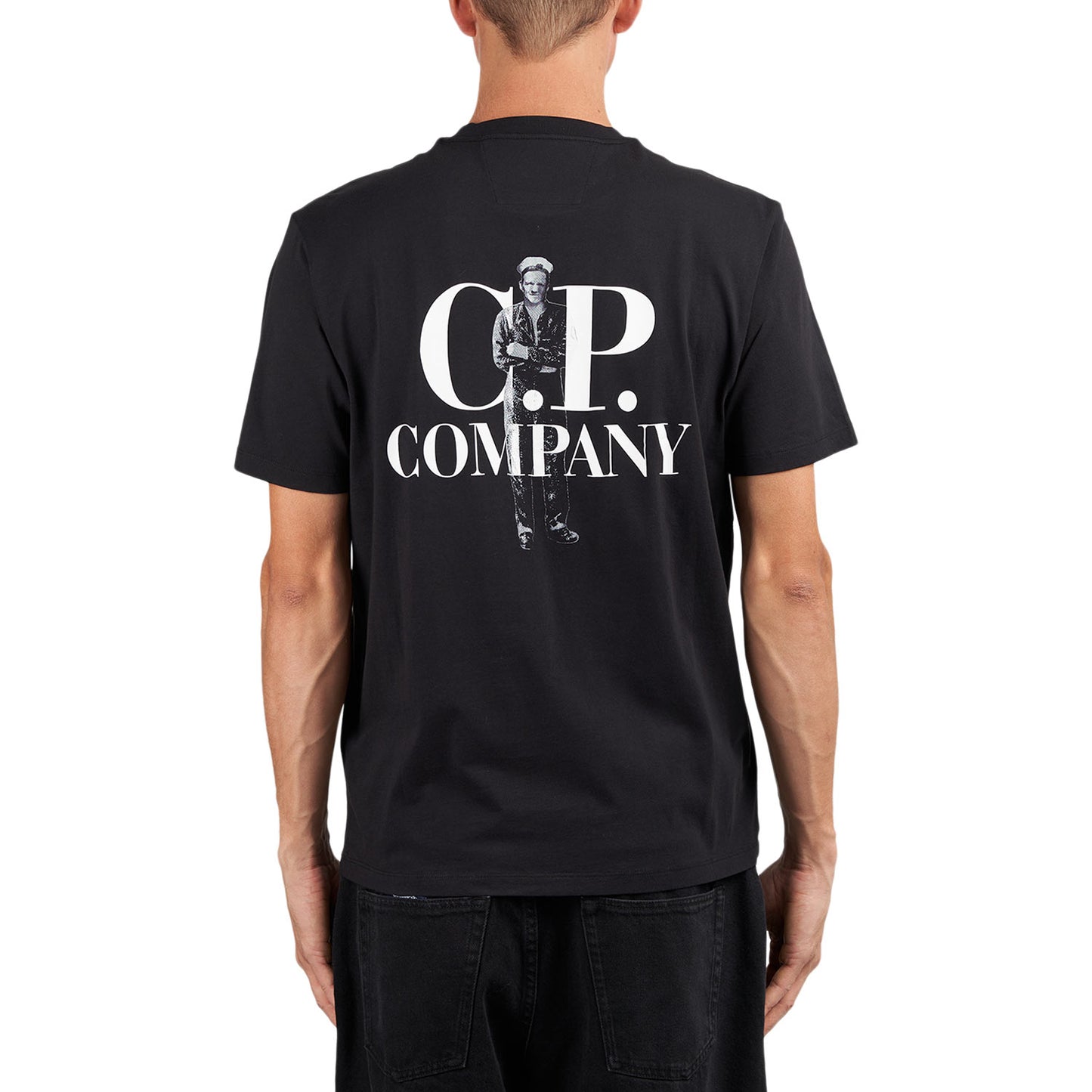 C.P. Company 30/1 Jersey Bold British Sailor T-Shirt (Schwarz)  - Allike Store