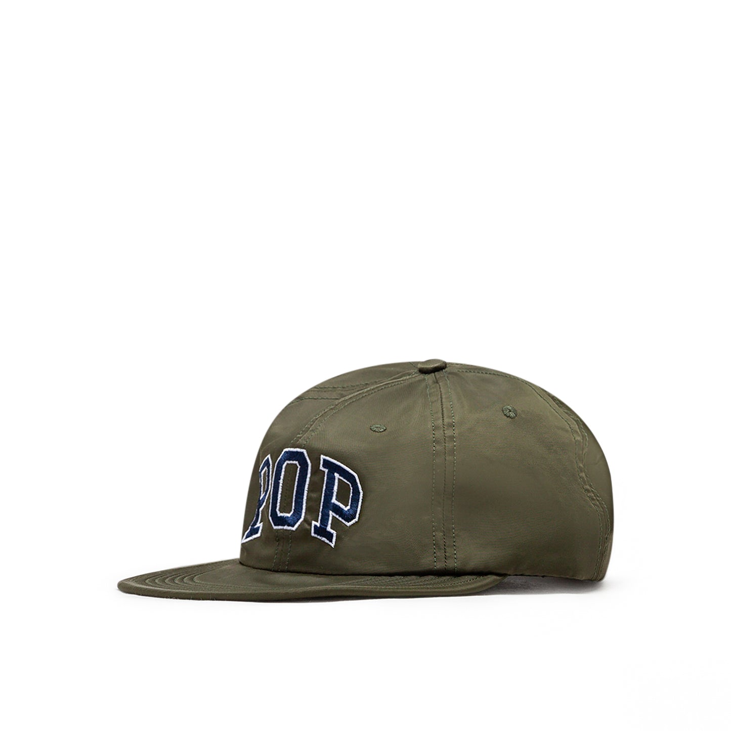 Pop Trading Company Arch Sixpanel Hat (Oliv)  - Allike Store