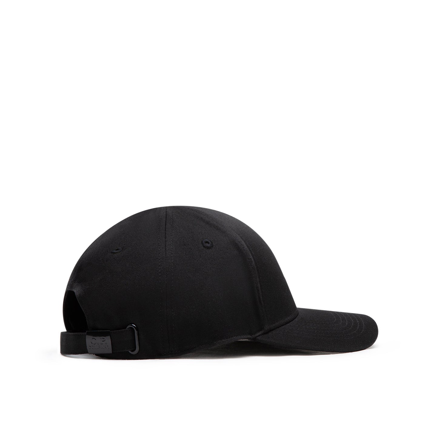 C.P. Company Gabardine Logo Cap (Schwarz) - Allike Store