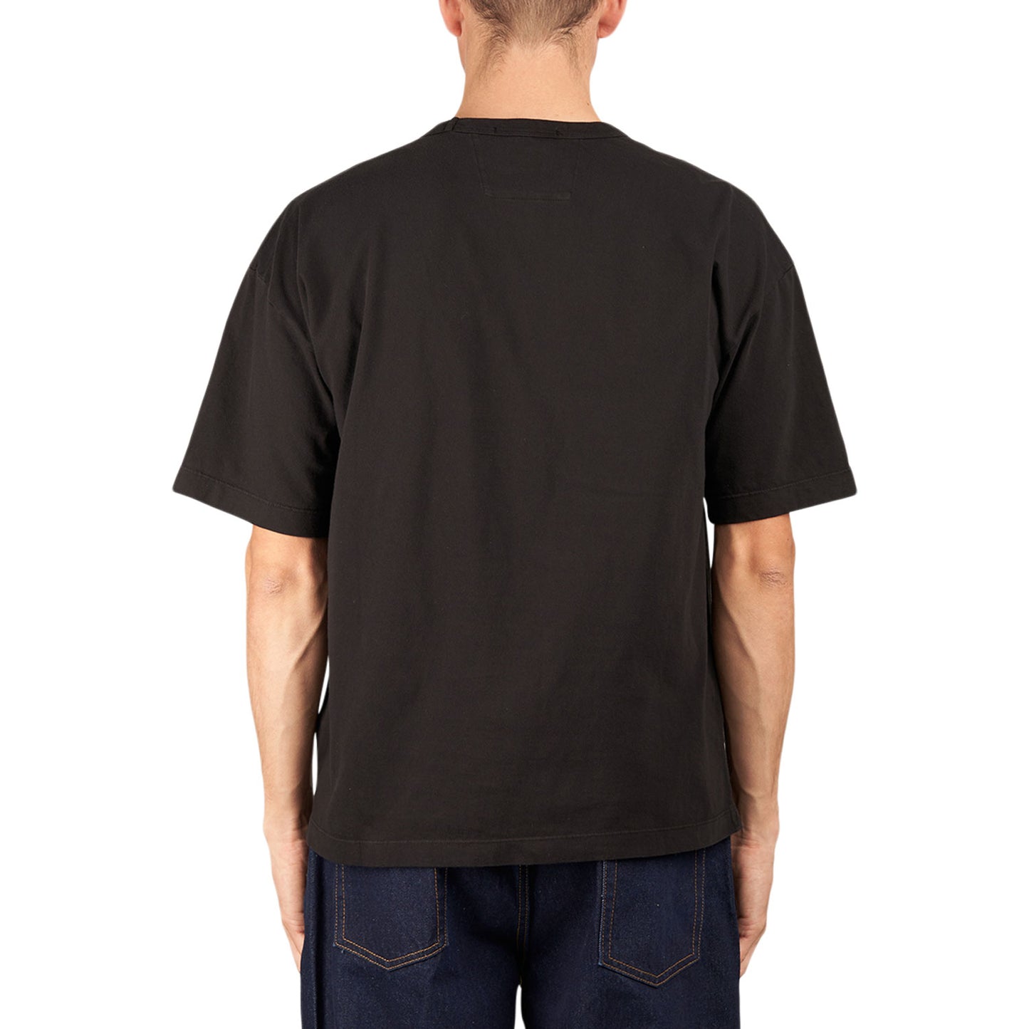 C.P. Company Boxy Logo T-Shirt (Schwarz) - Allike Store