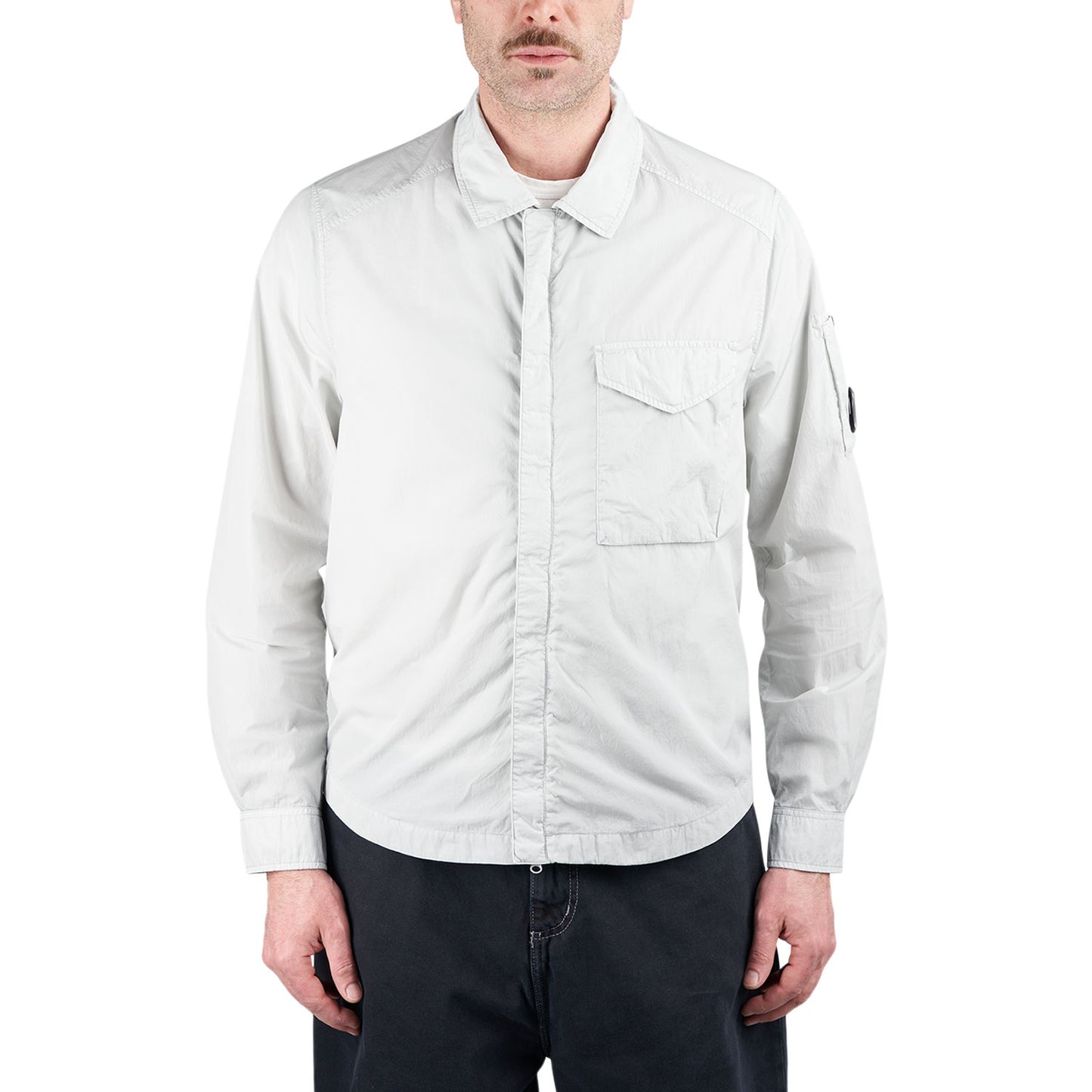 C.P. Company Chrome-R Full Zip Overshirt (Grau) - Allike Store