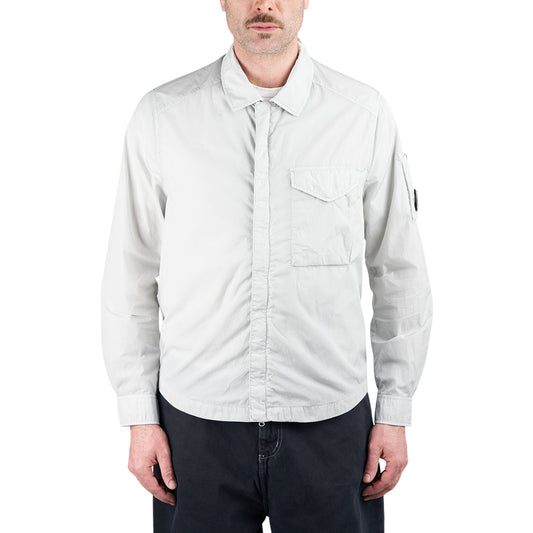 C.P. Company Chrome-R Full Zip Overshirt (Gray)