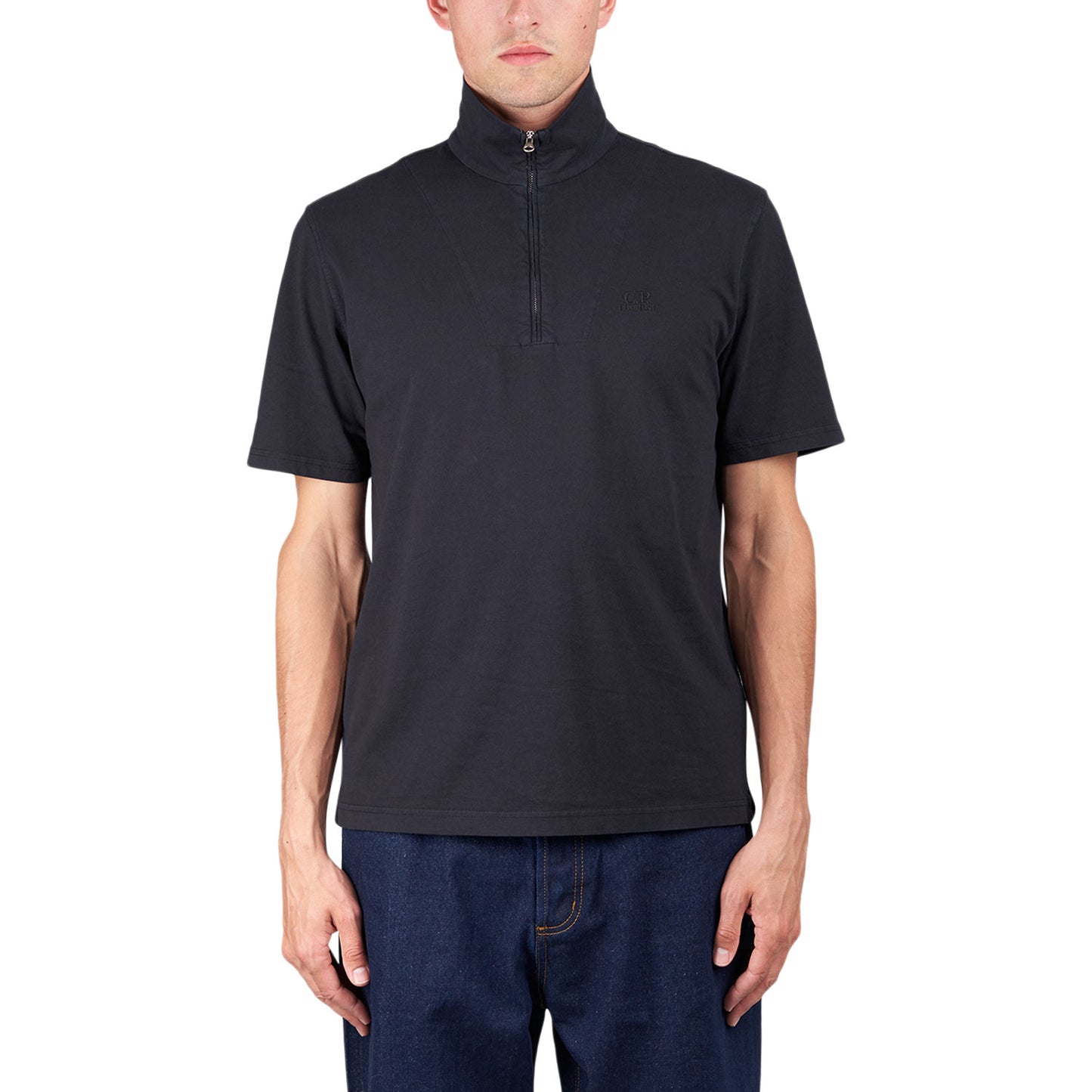 C.P. Company Half Zip Polo (Dunkelblau) - Allike Store