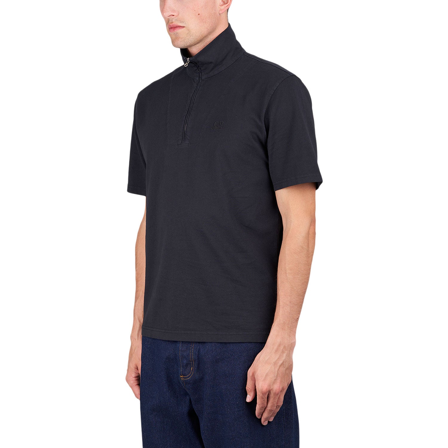 C.P. Company Half Zip Polo (Dunkelblau) - Allike Store