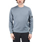 C.P. Company Diagonal Raised Fleece Crewneck Lens Sweatshirt (Blau) - Allike Store