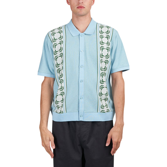 Obey Monument Button-Up Polo (Blau / Creme)  - Allike Store