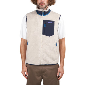 Patagonia Classic Retro-X Fleece Vest (Beige / Blau)  - Allike Store
