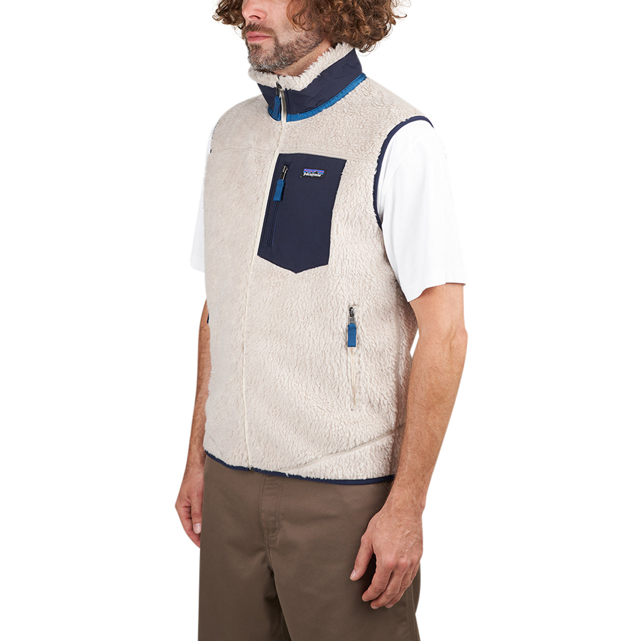 Patagonia Classic Retro-X Fleece Vest (Beige / Blau)  - Allike Store