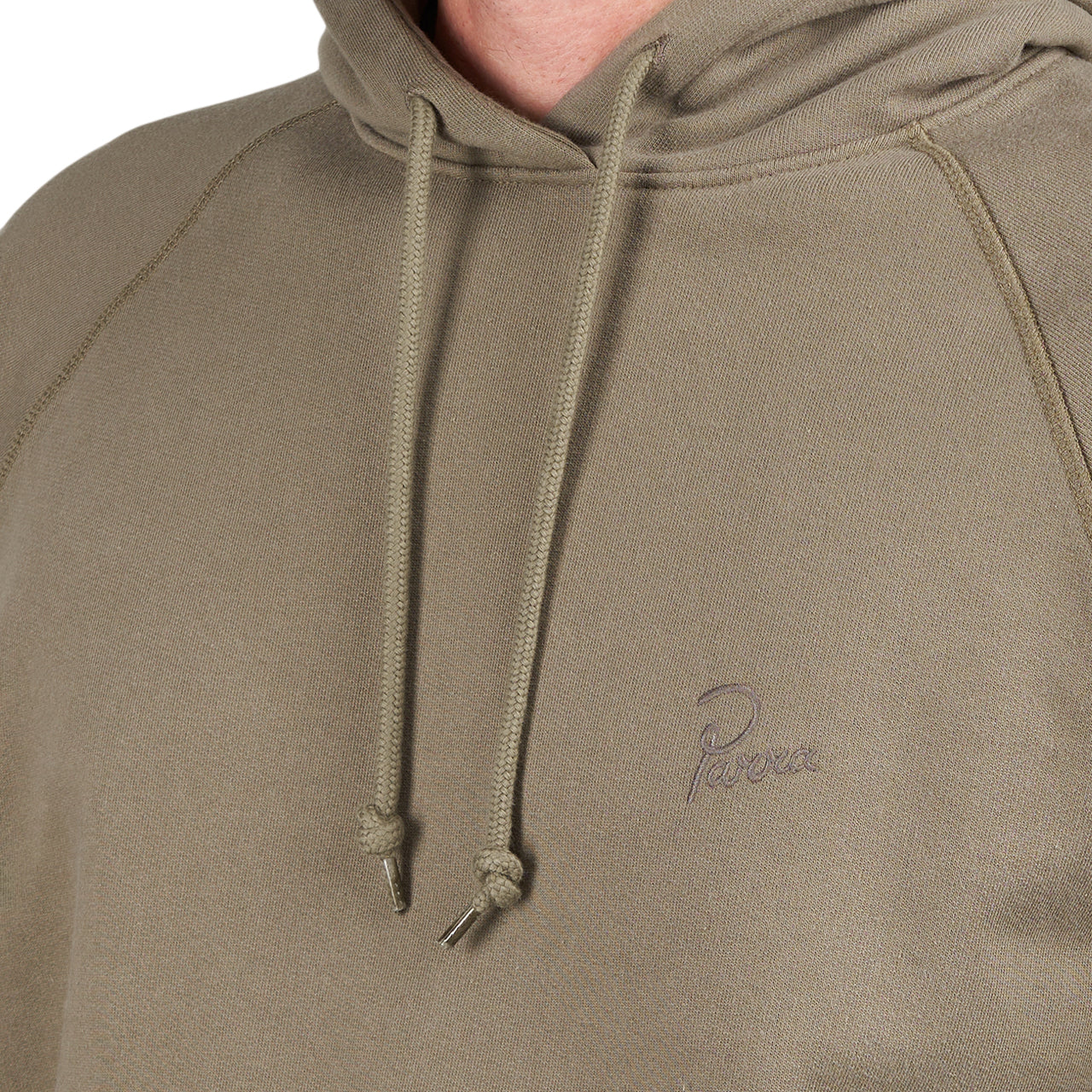 Parra Script Logo Hooded Sweatshirt (Oliv)  - Allike Store