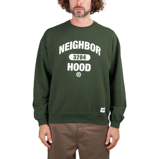 Neighborhood College Sweatshirt (Grün / Weiß)  - Cheap Sneakersbe Jordan Outlet