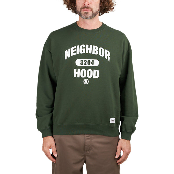 Neighborhood College Sweatshirt (Green / White)231FPNH-CSM01