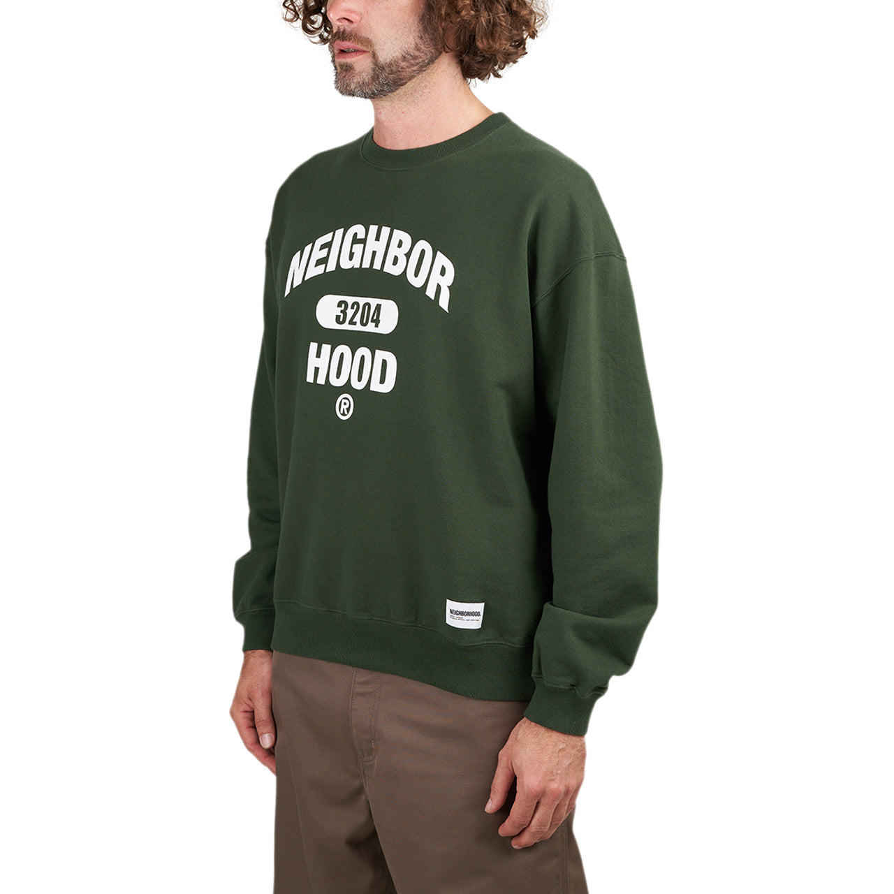 Neighborhood College Sweatshirt (Green / White)