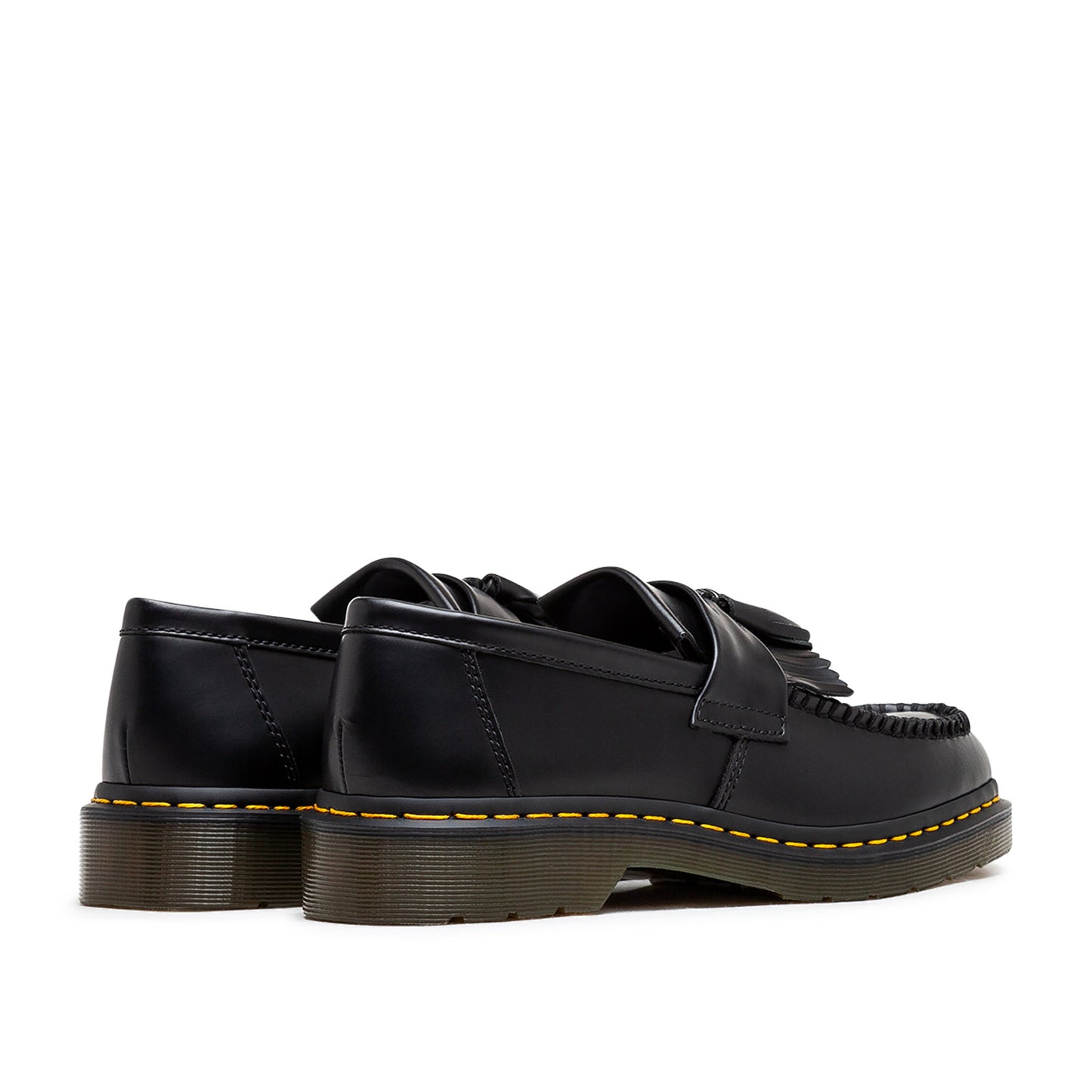 Dr. Martens Adrian Yellow Stitch Smooth Tassle Loafer (Schwarz) - Allike Store