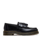 Dr. Martens Adrian Yellow Stitch Smooth Tassle Loafer (Schwarz) - Allike Store