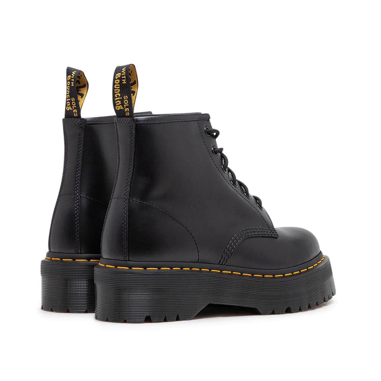 Dr. Martens 101 Smooth Leather Platform Ankle Boots (Schwarz)  - Allike Store