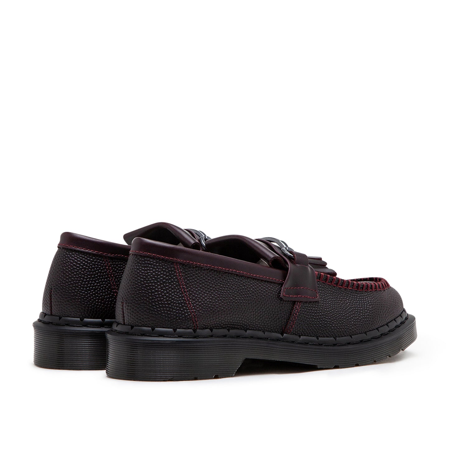 Dr Martens Oxblood Loafers Martens Adrian Snaffle Pebble Grain