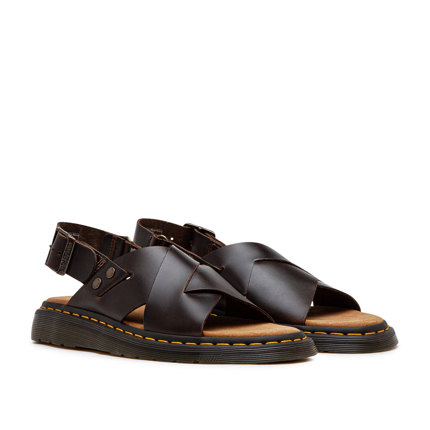 Dr. Martens Zane Brando Leather Slingback Sandals (Braun)  - Allike Store