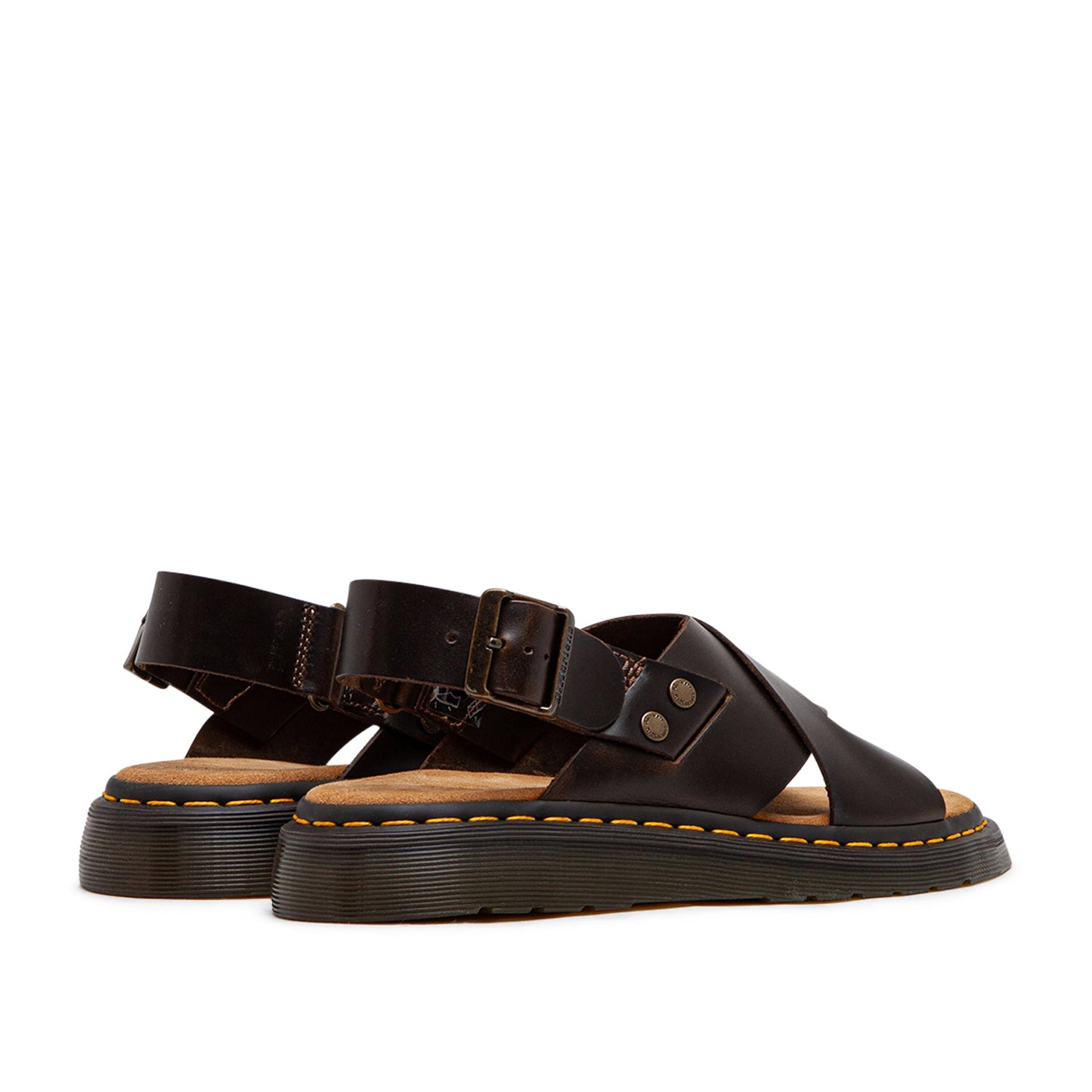 Dr. Martens Zane Brando Leather Slingback Sandals (Braun)  - Allike Store