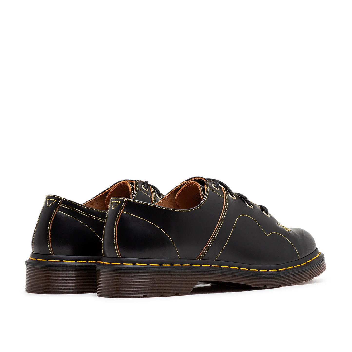 Dr. Martens Church Shoe Vintage Smooth (Schwarz / Gelb) - Allike Store