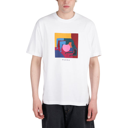 by Parra Yoga Balled T-Shirt (Weiß)  - Cheap Cerbe Jordan Outlet