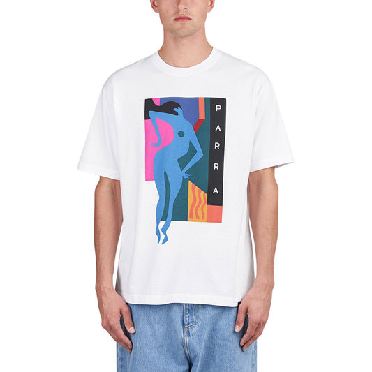 by Parra Beached and Blank T-Shirt (Weiß)  - Cheap Sneakersbe Jordan Outlet